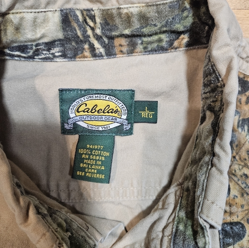 Cabela’s Seclusion 3D Hunting Shirt Men’s Large Tan Camo Patch - Picture 4 of 7